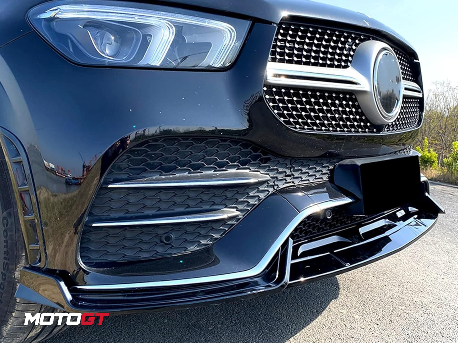 فاصل الصدام الأمامي الأسود لسيارة GLE كلاس — 4